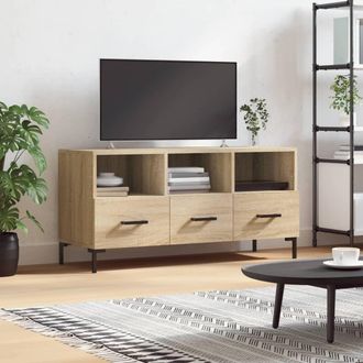 vidaXL Vidaxl - Mueble De Tv Madera De Ingenier&iacute;a Roble Sonoma 102x36x50 Cm
