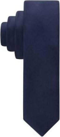 Calvin Klein Mens Liquid Luxe Solid Tie In Navy