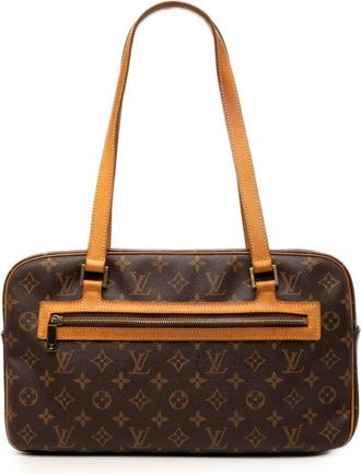 Louis Vuitton Brown Pvc Leather Shoulder Bag Tote Bag (Pre-Owned)
