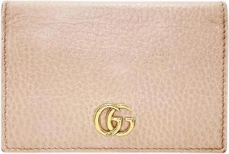 Gucci Pre-owned Kaarthouder - Dames - Vintage Accessoires - Beige - ONE Size - Leer - Vintage