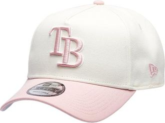 New Era Womens Tampa Bay Rays Rays 9FORTY A-Frame Cap - Adult Chrome/Walnut