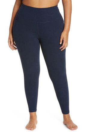 Beyond Yoga Out of Pocket High Waist Leggings in Nocturnal Navy at Nordstrom, Size 1X