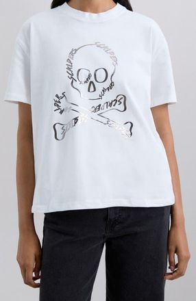 Scalpers Sign Tee in White at Nordstrom, Size Medium Eu