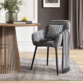 Vicco Silla De Comedor Relio, Gris, 53.5 X 55.5 Cm, Vicco