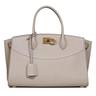 Ferragamo New Studio Soft Bag - female - Ferragamo - Handbags - Beige - ONE SIZE - Bags