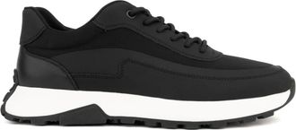 Sergio Moretti zwarte casual vrijetijdsschoen - Heren - Sneakers - Zwart - 44 EU - Schoenen