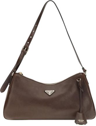 Prada Brown Aimee Large Shoulder Bag