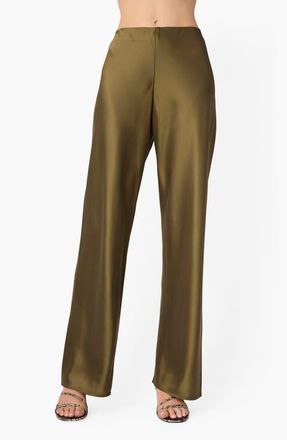 Cami NYC Bristol Satin Pants in Grove at Nordstrom, Size Xx-Small
