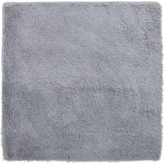 vidaXL Vidaxl - Shaggy Rug High Pile navarra Silver Grey 240x240 cm Polyester