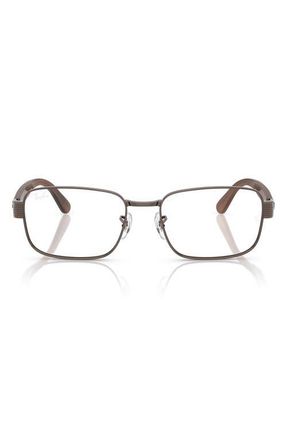 Ray-Ban 56mm Pillow Optical Glasses in Copper at Nordstrom