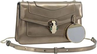 Bulgari Pre-owned Vintage Shoulder Bag - Dames - Vintage Schoudertas - Geel - ONE Size - Leer - Vintage