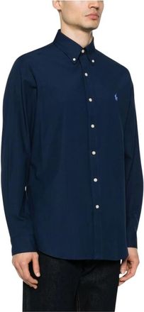 Polo Ralph Lauren Casual Shirts, male, Blue, 2XL, Pony Button-Down Shirt