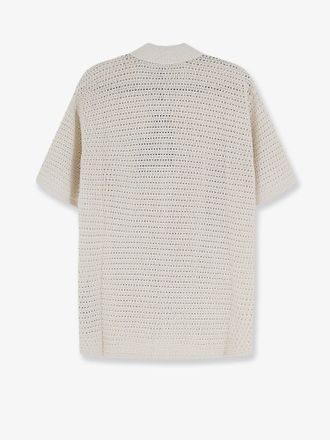 Represent Mens Polo Shirt Pico Cotton-Blend Beige T-shirts And Polos