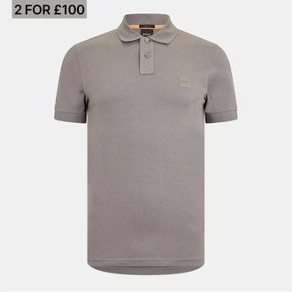 HUGO BOSS Heren Boss Hbo Passenger Premium Design Poloshirt in Open Beige 294