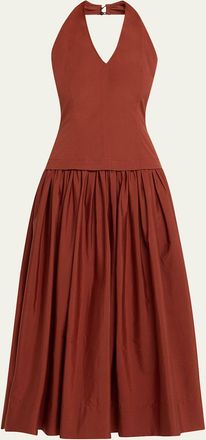 A.L.C. Nora Drop-Waist Halter Dress