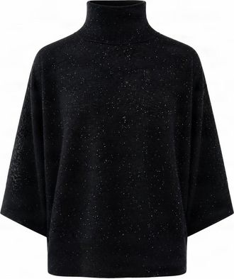 Fabiana Filippi Relaxed Fit High Turtleneck Wool Sweater