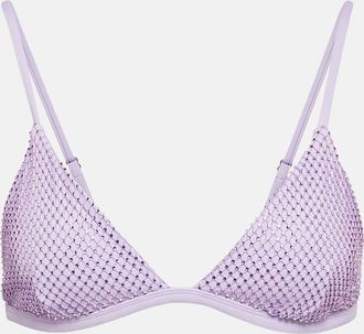 SIMKHAI Joelle embellished bikini top