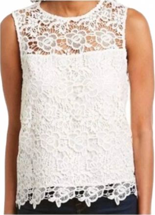 Nanette Lepore Spring Bloom Top In White