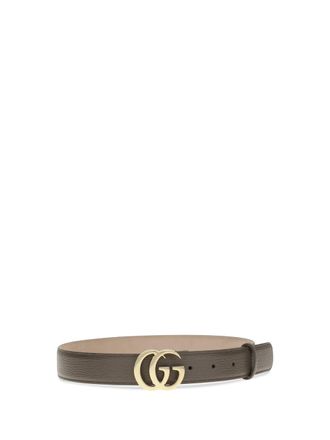 Gucci GG Logo Leather Belt - Brown