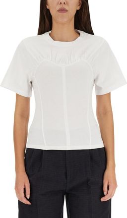 Isabel Marant White Solid Crew Neck T-Shirt