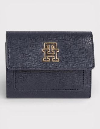 Tommy Hilfiger Womens Tommy Hilfiger TH Timeless Flap Wallet Navy - Black - Size: O/S