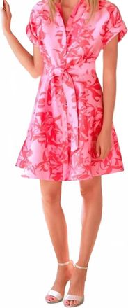Finley Chantal Mini Dress In Pink Coral
