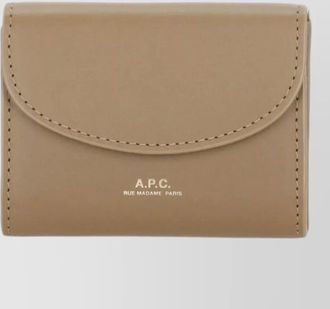 A.P.C. womens leather coin wallet rear cardholder