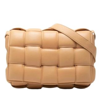 Bottega Veneta Pre-owned Padded Cassette Shoulder Bag - Dames - Pre-owned - Beige - Maat: ONE Size Leer
