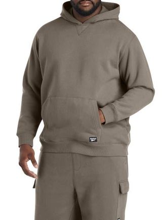 Reebok Big & Tall Performance Super Soft Brushed Hoodie in Trek Grey at Nordstrom, Size 2X Big