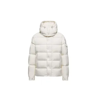 Moncler Moncler Maya Hooded Short Down Jacket, Women, White, Size: 1