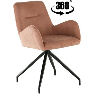 OEM Silla Giratoria Kemal Tapizada En Tela Rosa