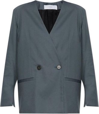 Iro Blazer Sabrine - Dames - Blazers - Grijs - M - Katoen - Jassen