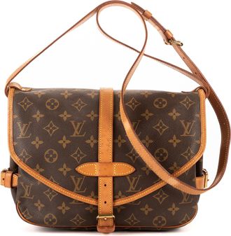 Louis Vuitton Pre-owned Womens Saumur PM Shoulder Bag - Brown - One Size