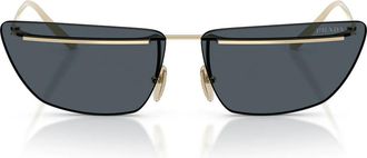 Prada Sunglasses Prc52 S Zvn70 B Pale Gold/Dark Gray Women