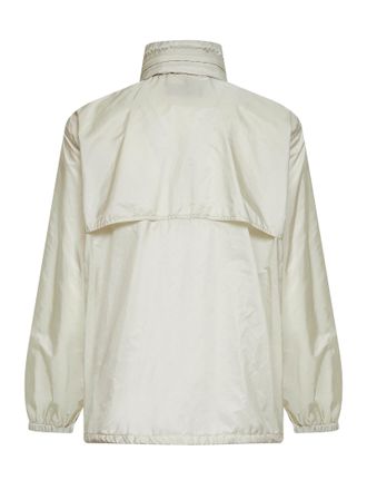Prada Mens Hooded Jacket Re-Nylon Talc Beige Recycled Polyamide Bomber