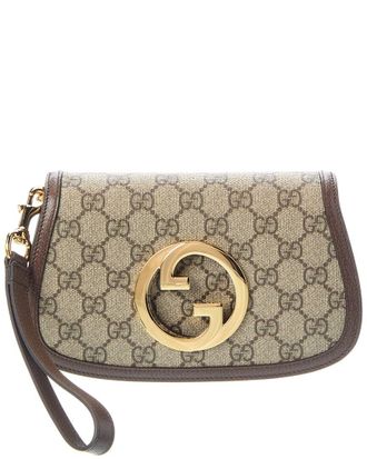 Gucci Blondie Small Gg Supreme Canvas & Leather Mini Bag