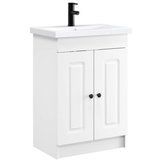 vidaXL Juego De Muebles De Ba&ntilde;o Blanco 78,5 X 37,5 X 81 Cm Vidaxl