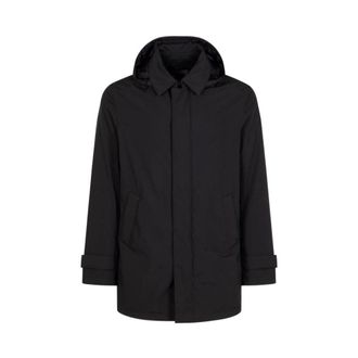 Herno Parkas, male, Black, Size: 2XL Smooth Down Jacket