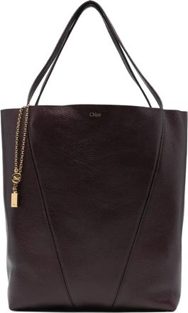 Chlo&eacute; Borsa tote Spin con catena - Viola