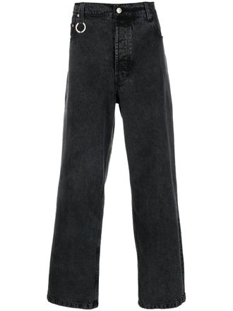 Études Studio mid-rise straight-leg jeans - Black