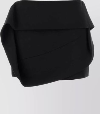 Ferragamo asymmetric mini skirt draped detail