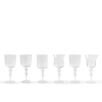 BITOSSI HOME Set of 6 Transparent Texture Glasses