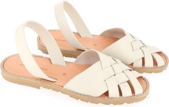 Minorquines Platte sandalen van leer Avarca Compostelle