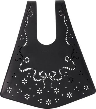 Simone Rocha Mini Lasercut Shopper Bag - Dames - Shoppers - Zwart - ONE Size - Leer - Tassen