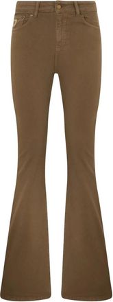 Lois Elephant Leg Jeans - Dames - Flared Jeans - Bruin - W28 - Katoen - Jeans