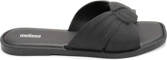 Melissa Womens Plush Sandals In Black