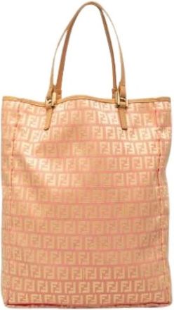 Fendi Pre-owned Vintage Tote - Dames - Vintage Shopper - Roze - ONE Size - Leer - Vintage