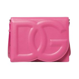 Dolce & Gabbana Shoulder Bags, female, Pink, ONE SIZE, Leather Shoulder Bag