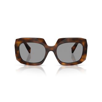 Prada 0pr B23s Oversized Square Tortoiseshell Sunglasses