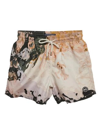 Vilebrequin x Highsnobiety shorts met print - Beige